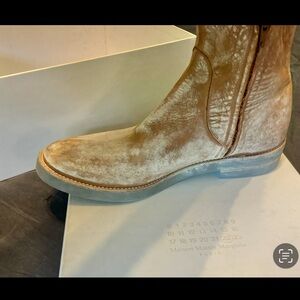 Maison Martin Margiela Distressed Ankle Boot